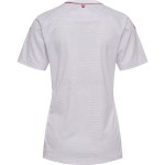 Camisolas de futebol Dinamarca Mulher Equipamento Alternativa Euro 2022 Manga Curta
